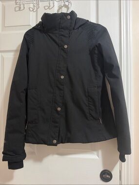 Women's Black Hooded Ski Jacket
